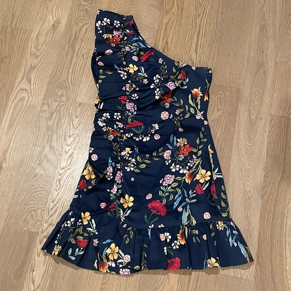 C/MEO No Matter One-Shoulder Ruffle Minidress AMPHORA - Picture 6 of 11